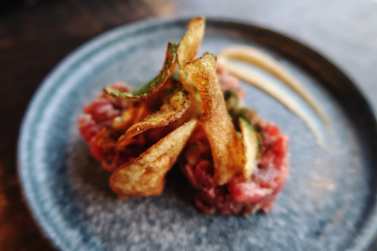 Bacchanalia signature dishes Crab Fritter with Thai Essence
Baywater Sweet Oyster
Dry Aged Beef Tartare
